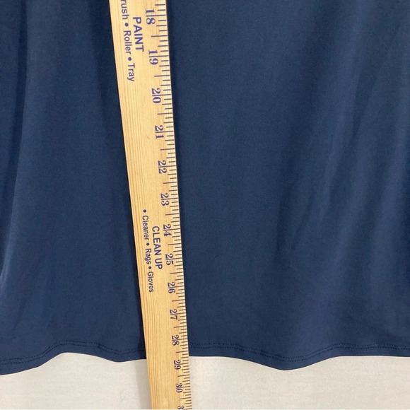 JM Collection Navy Studded Cut Out Stretch Round Neck Pullover Top XXL - Picture 5 of 9